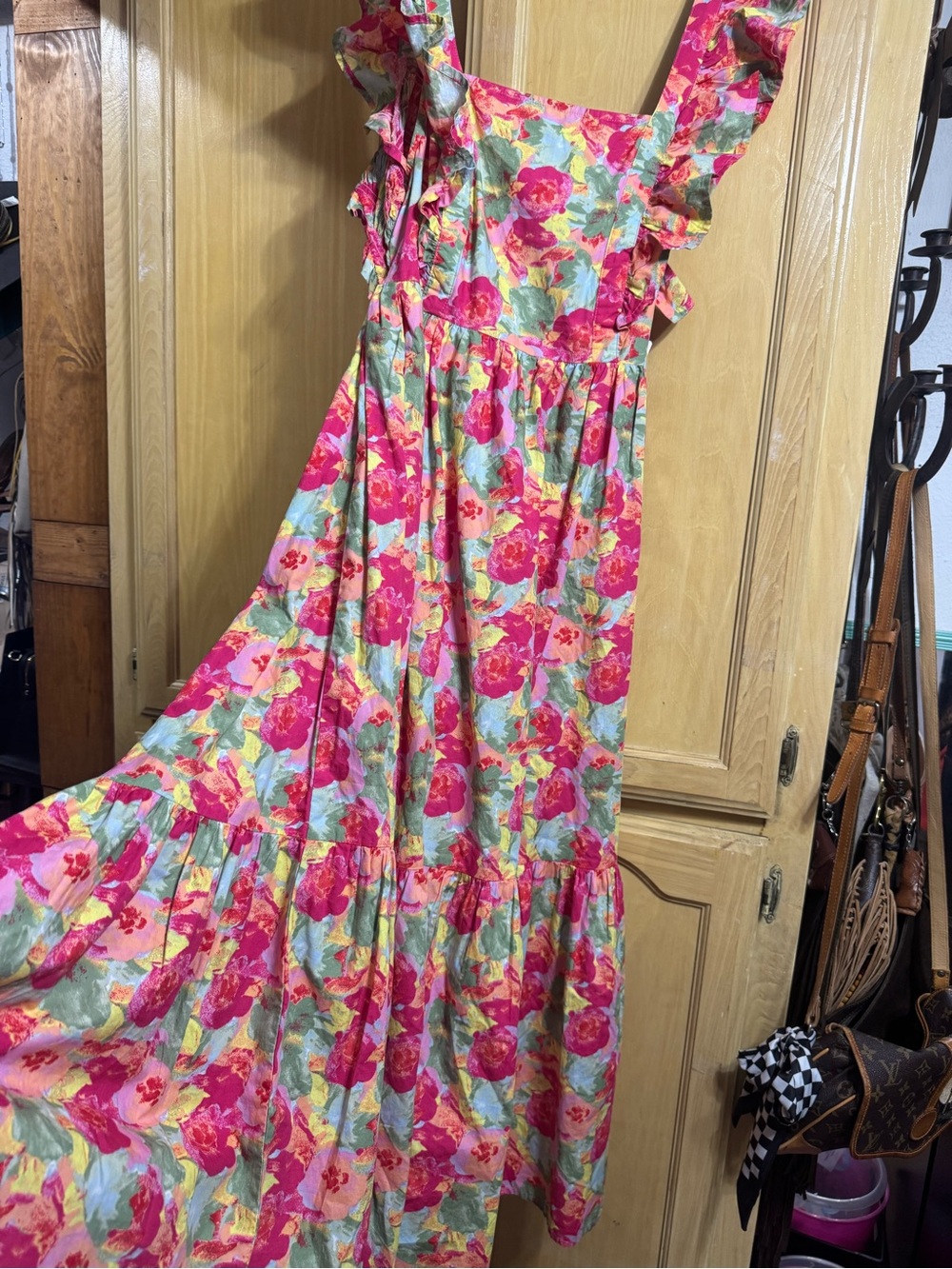 Floral Ruffle Sundress - Pink Multi - Picture 2 of 4